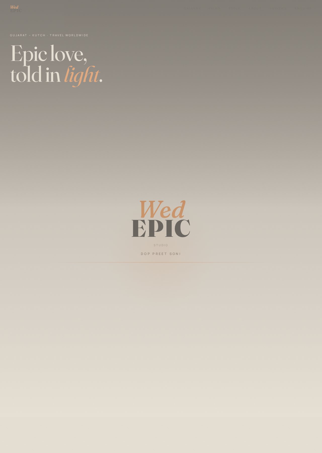 WedEpic website homepage